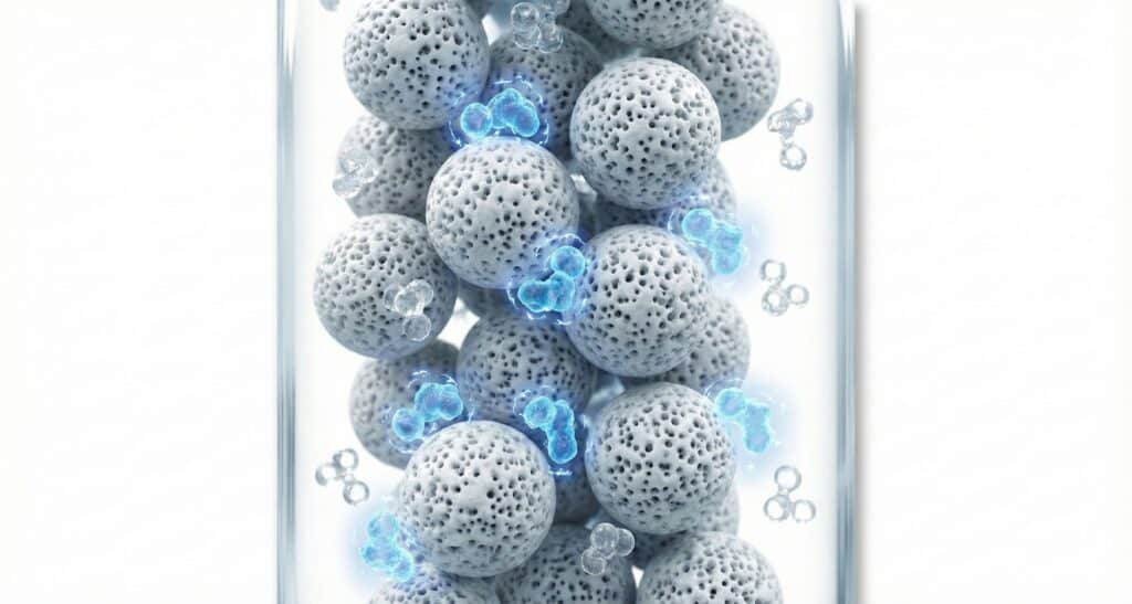 Ion exchange chromatography illustration